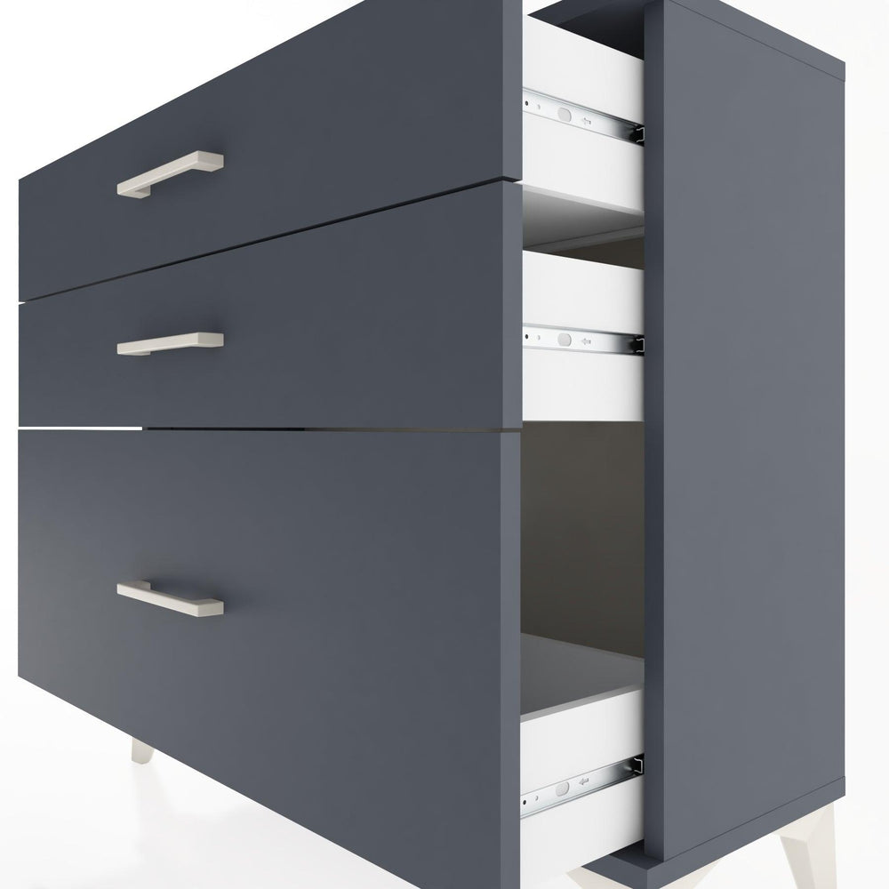 Woodntry Modüler Şifonyer Üç Çekmeceli V3 88x30x68 cm Antrasit - Woodntry