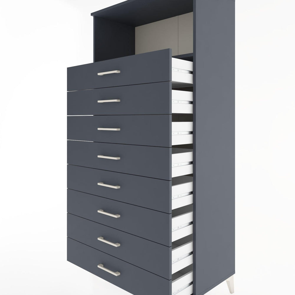 Woodntry Modular Cabinet Anthracite 88x44x170 cm with Drawers and Shelves CR32-2