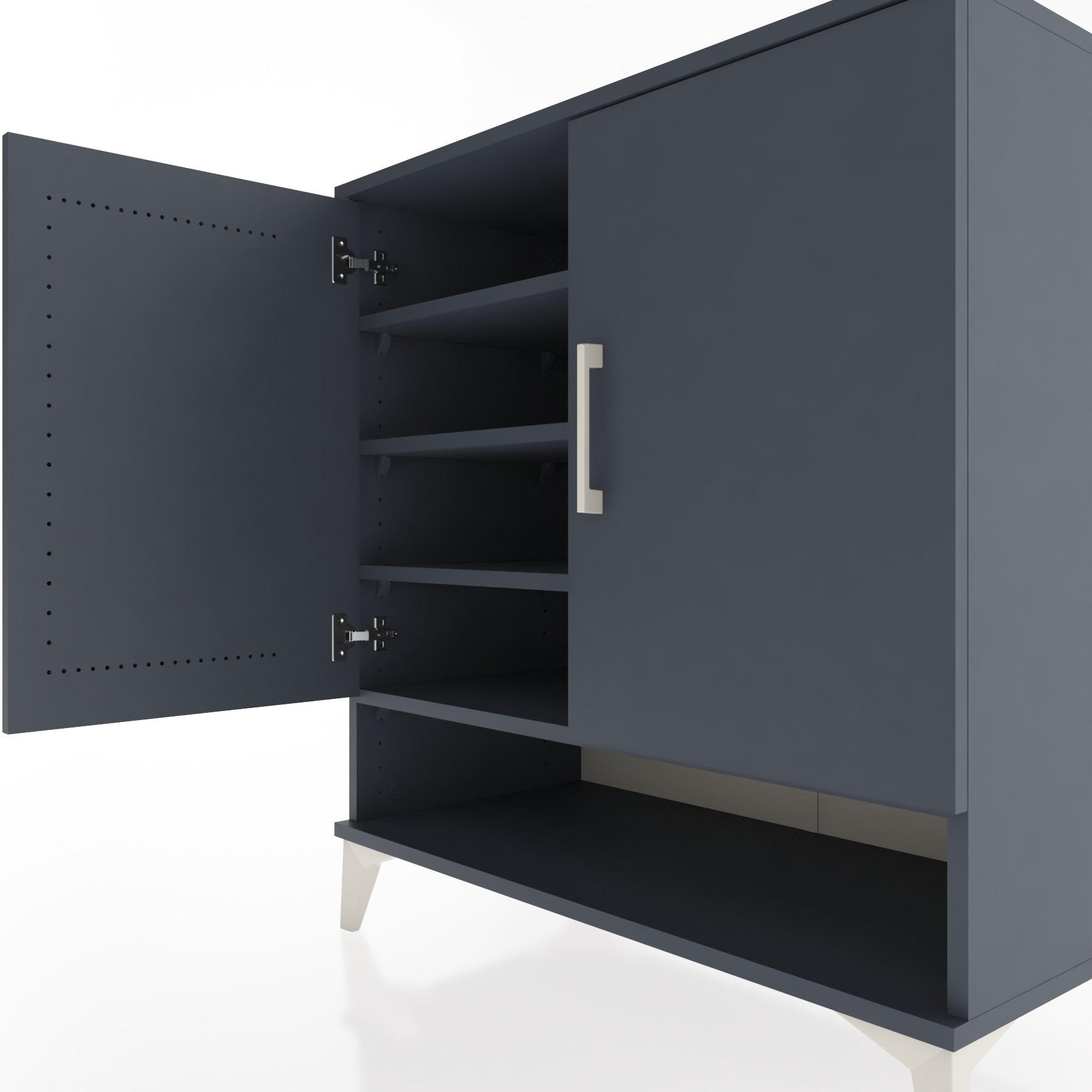 Woodntry Modular Dresser Anthracite 88x44x84 cm with Cover and Shelf KR74-2