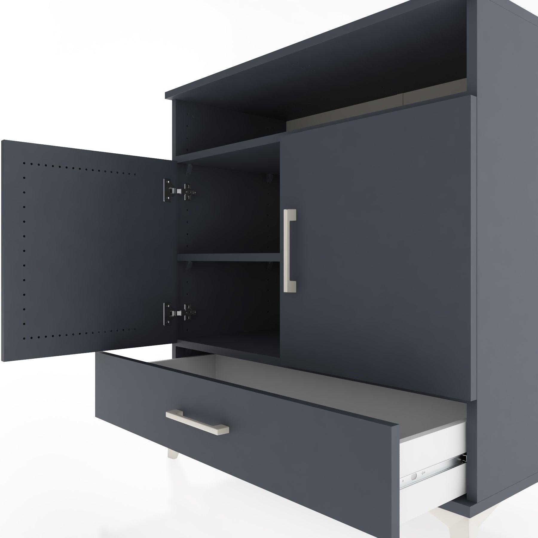 Woodntry Modular Dresser Anthracite 88x44x84 cm Functional F62-2
