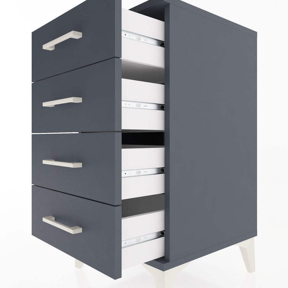 Woodntry Modular Nightstand Anthracite 44x44x68 cm Drawer C1-2