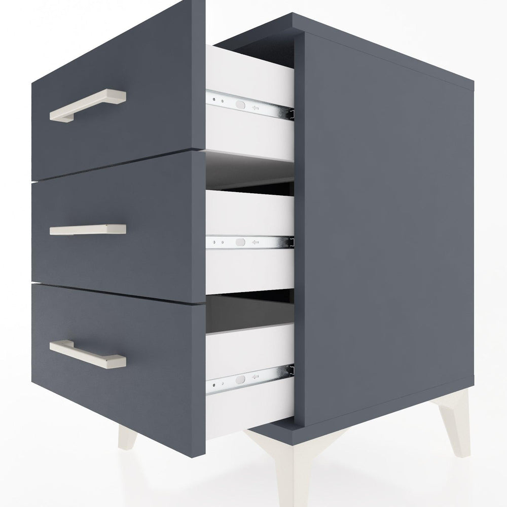 Woodntry Modular Nightstand Anthracite 44x44x52 cm Drawer C1-2