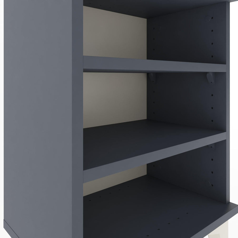 Woodntry Modüler Komodin Üç Raflı 44x30x52 cm Antrasit - Woodntry