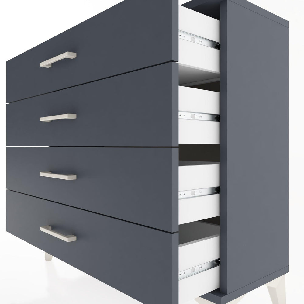 Woodntry Modüler Şifonyer 4 Çekmeceli 88x30x68 cm Antrasit - Woodntry