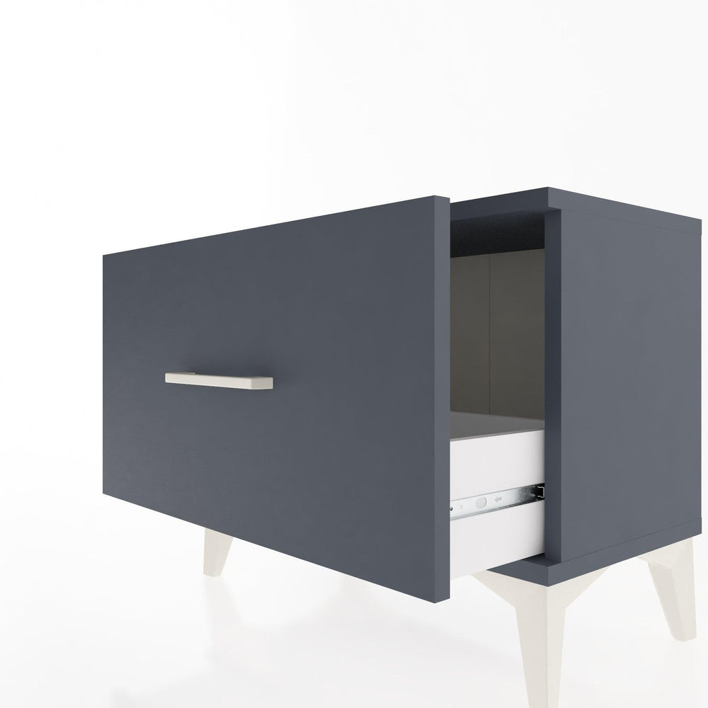 Woodntry Modular Nightstand Anthracite 60x30x36 cm Drawer C1-2