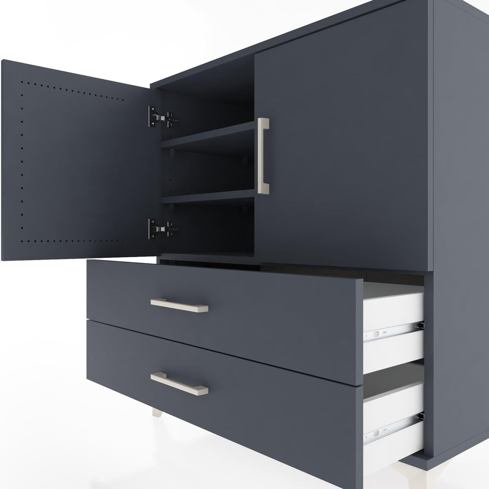 Woodntry Modular Dresser Anthracite 88x44x84 cm with Cover and Drawer KC22-2