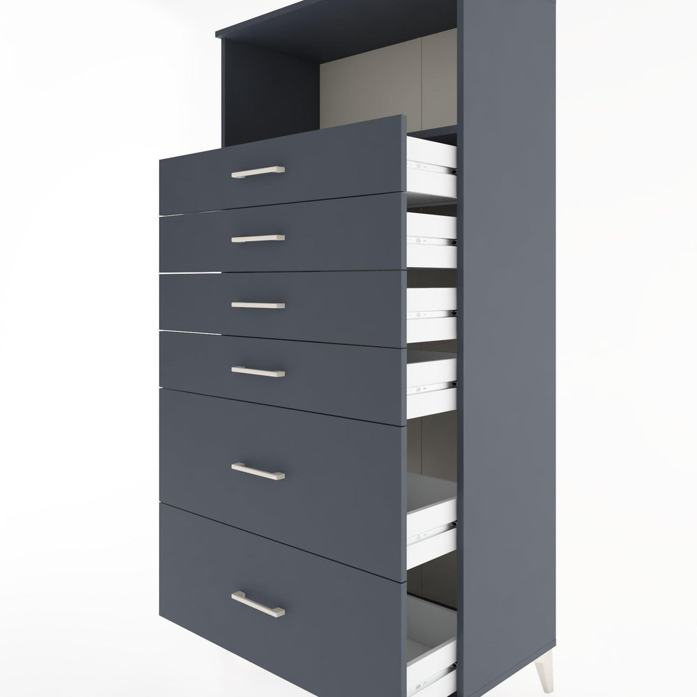Woodntry Modular Cabinet Anthracite 88x44x170 cm with Drawers and Shelves CR45-2