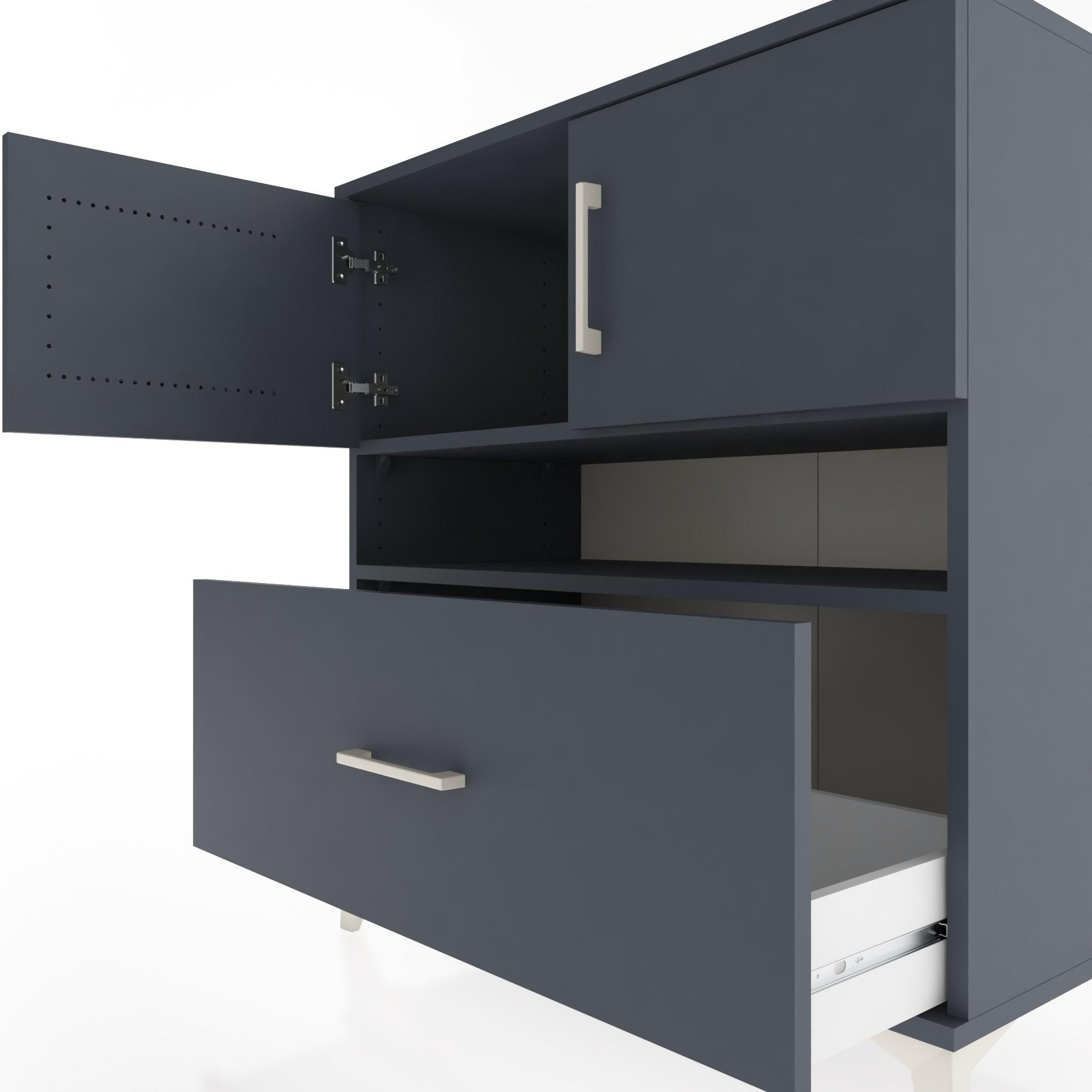 Woodntry Modular Dresser Anthracite 88x44x84 cm Functional F112-2