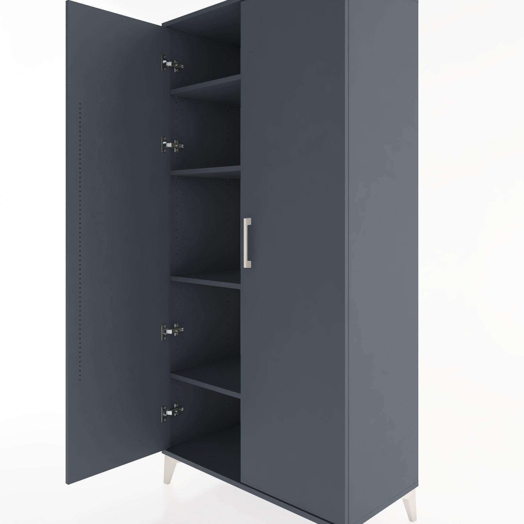 Woodntry Modular Cabinet Anthracite 88x44x170 cm with Cover K9-2