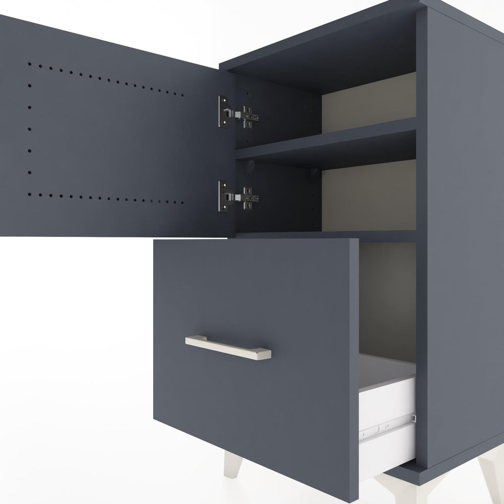 Woodntry Modüler Komodin Çekmece ve Kapaklı V2 44x30x68 cm Antrasit - Woodntry