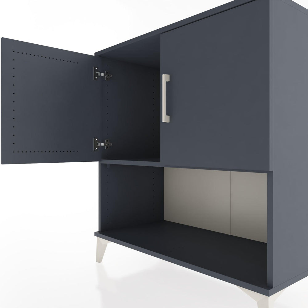 Woodntry Modular Dresser Anthracite 88x44x84 cm with Cover and Shelf KR45-2