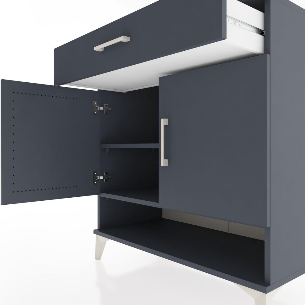 Woodntry Modüler Şifonyer Antrasit 88x44x84 cm Fonksiyonel F65-2