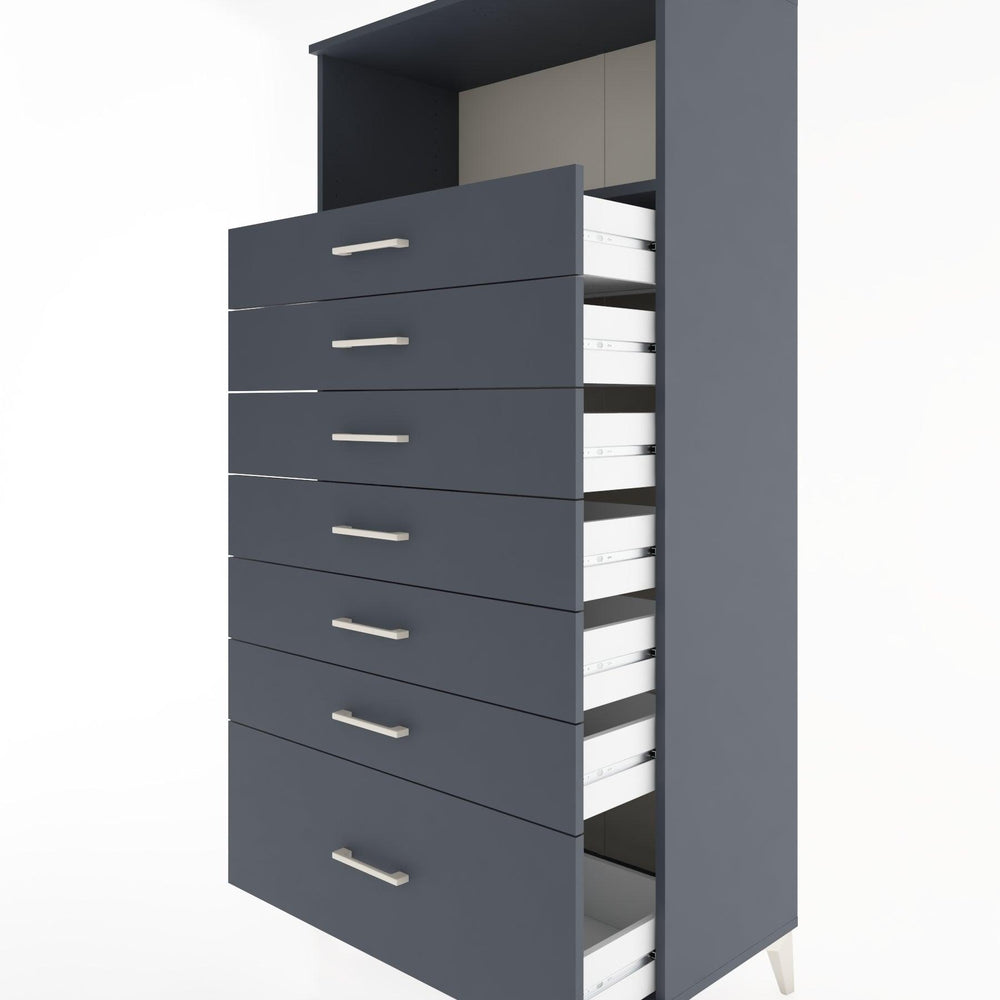 Woodntry Modular Cabinet Anthracite 88x44x170 cm with Drawers and Shelves CR38-2