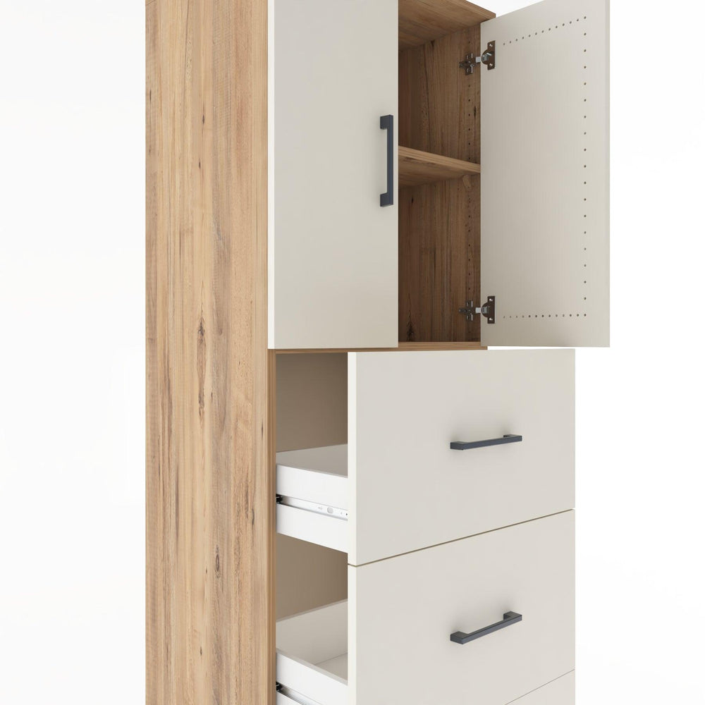 Woodntry Modular Cabinet Pine 60x44x170 cm with Doors and Drawers KC24-3