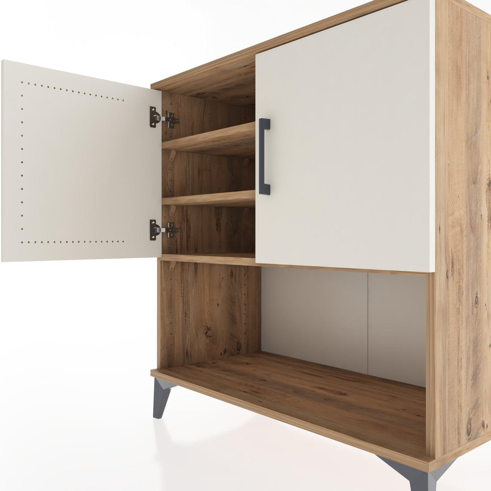 Woodntry Modular Dresser Pine 88x44x84 cm with Cover and Shelf KR43-3