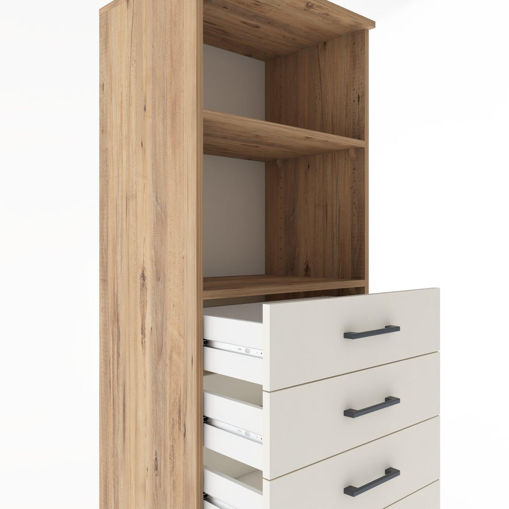 Woodntry Modular Cabinet Pine 60x44x170 cm with Drawers and Shelves CR40-3