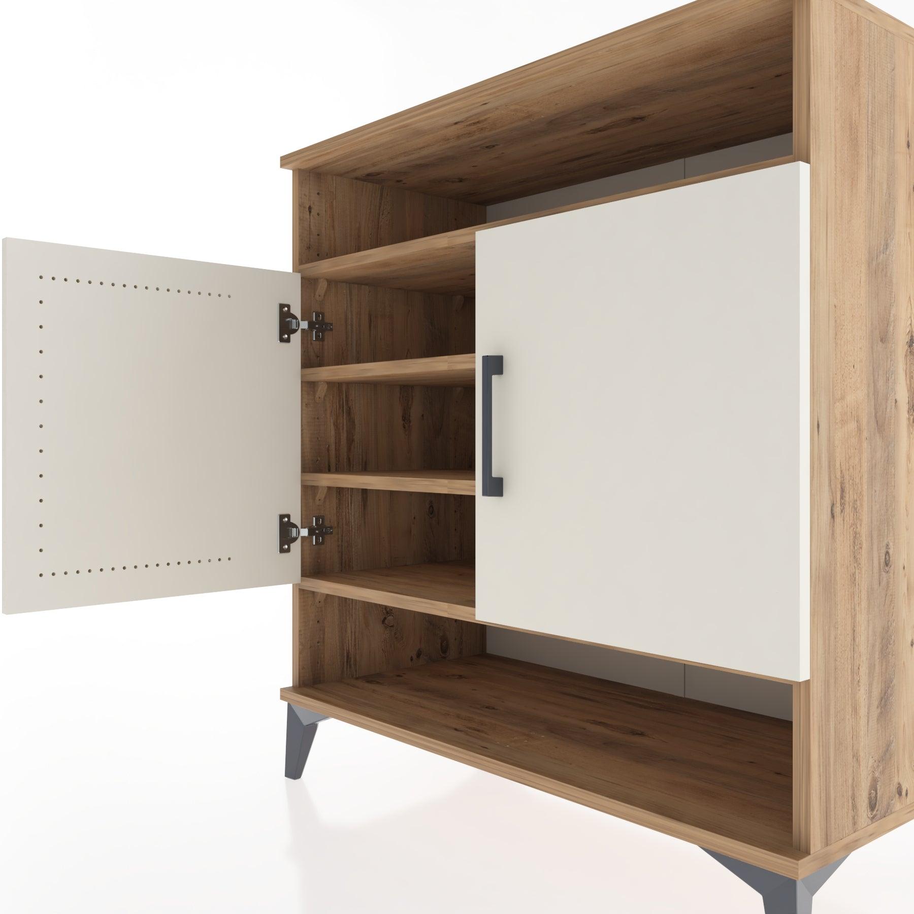 Woodntry Modular Dresser Pine 88x44x84 cm with Cover and Shelf KR67-3