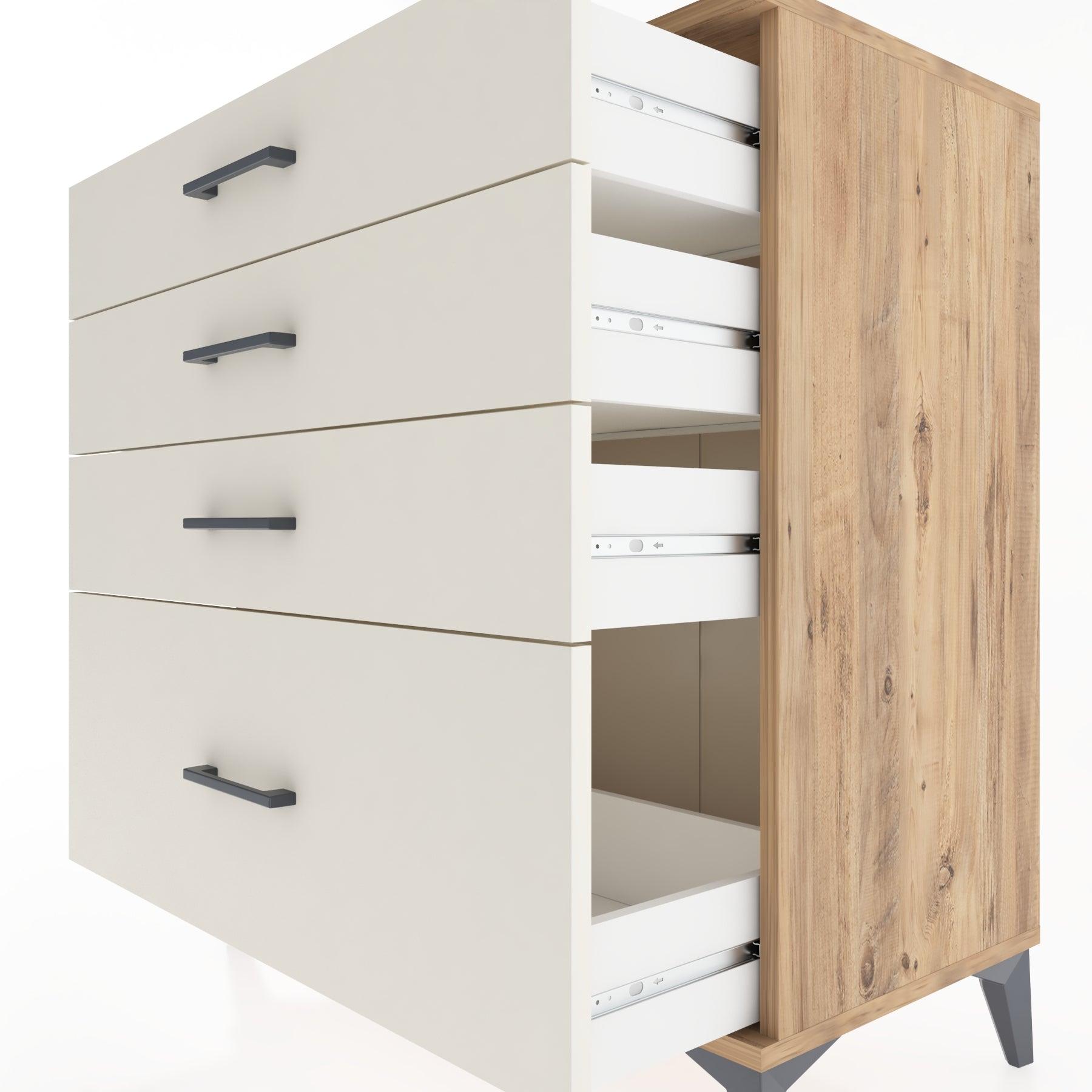 Woodntry Modüler Şifonyer Çam 88x44x84 cm Çekmeceli C8-3