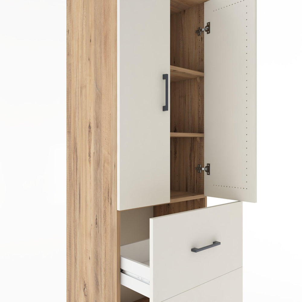 Woodntry Modular Cabinet Pine 60x44x170 cm with Doors and Drawers KC21-3