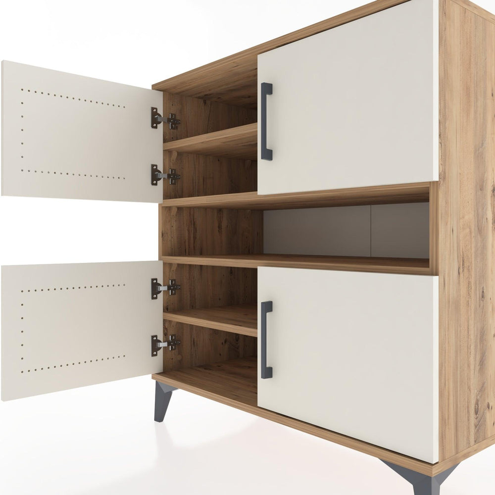 Woodntry Modular Dresser Pine 88x44x84 cm with Cover and Drawer KC102-3