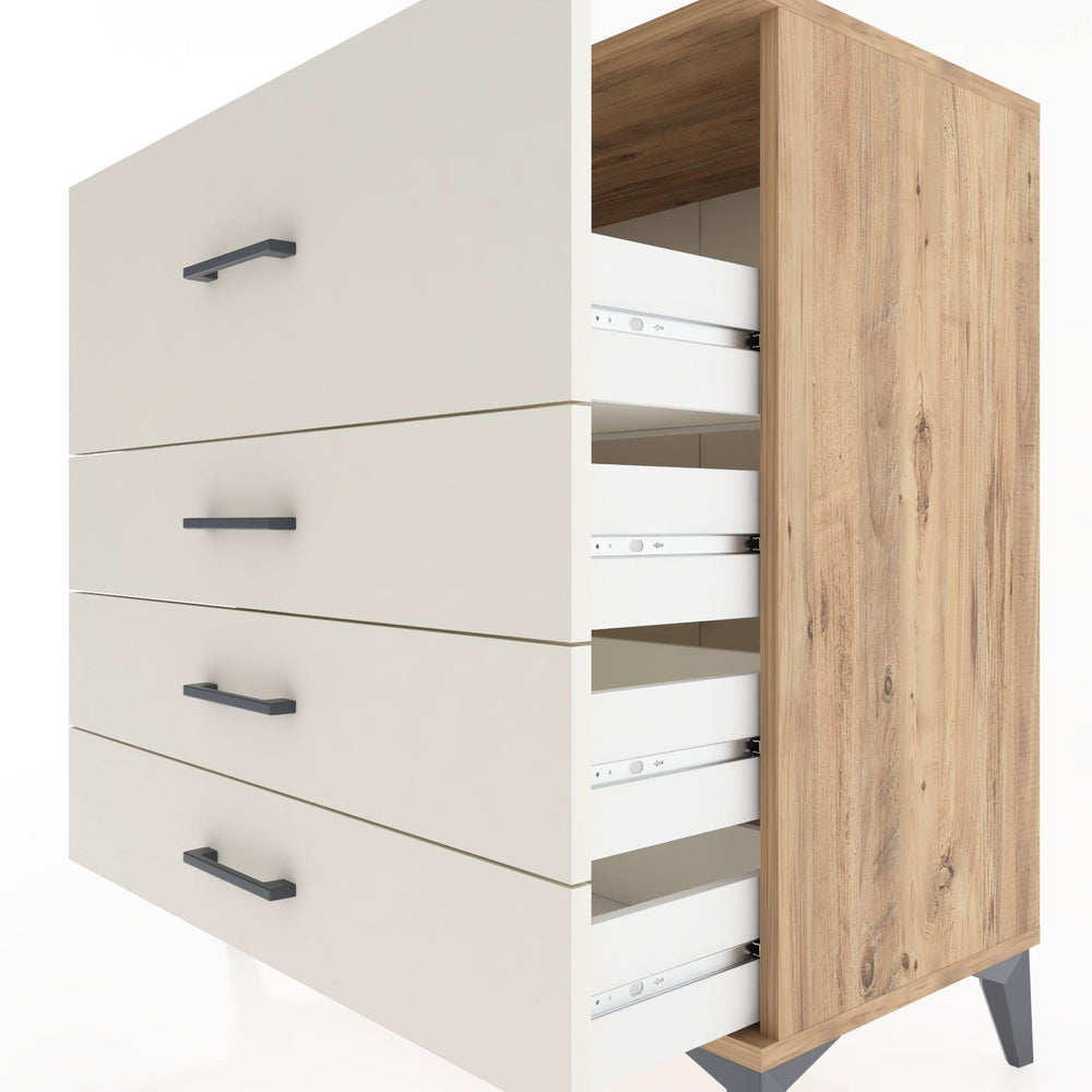 Woodntry Modüler Şifonyer Çam 88x44x84 cm Çekmeceli C7-3