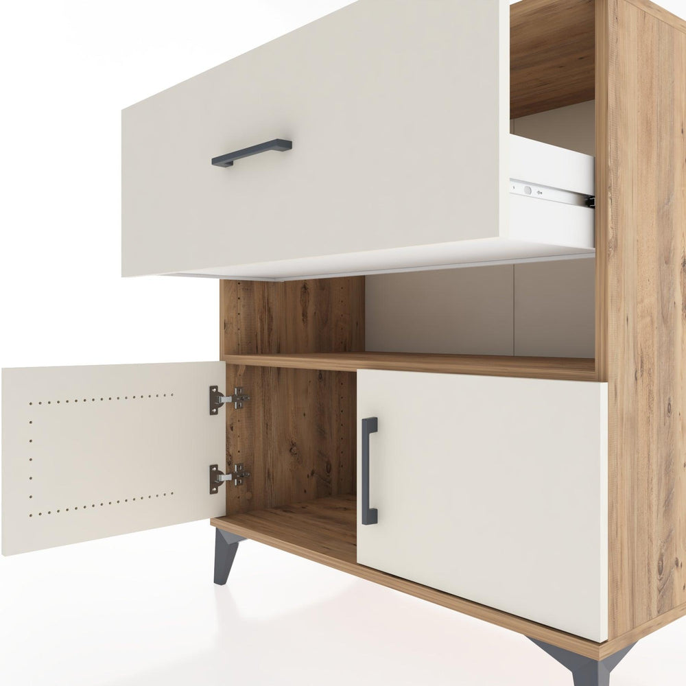 Woodntry Modüler Şifonyer Çam 88x44x84 cm Fonksiyonel F108-3