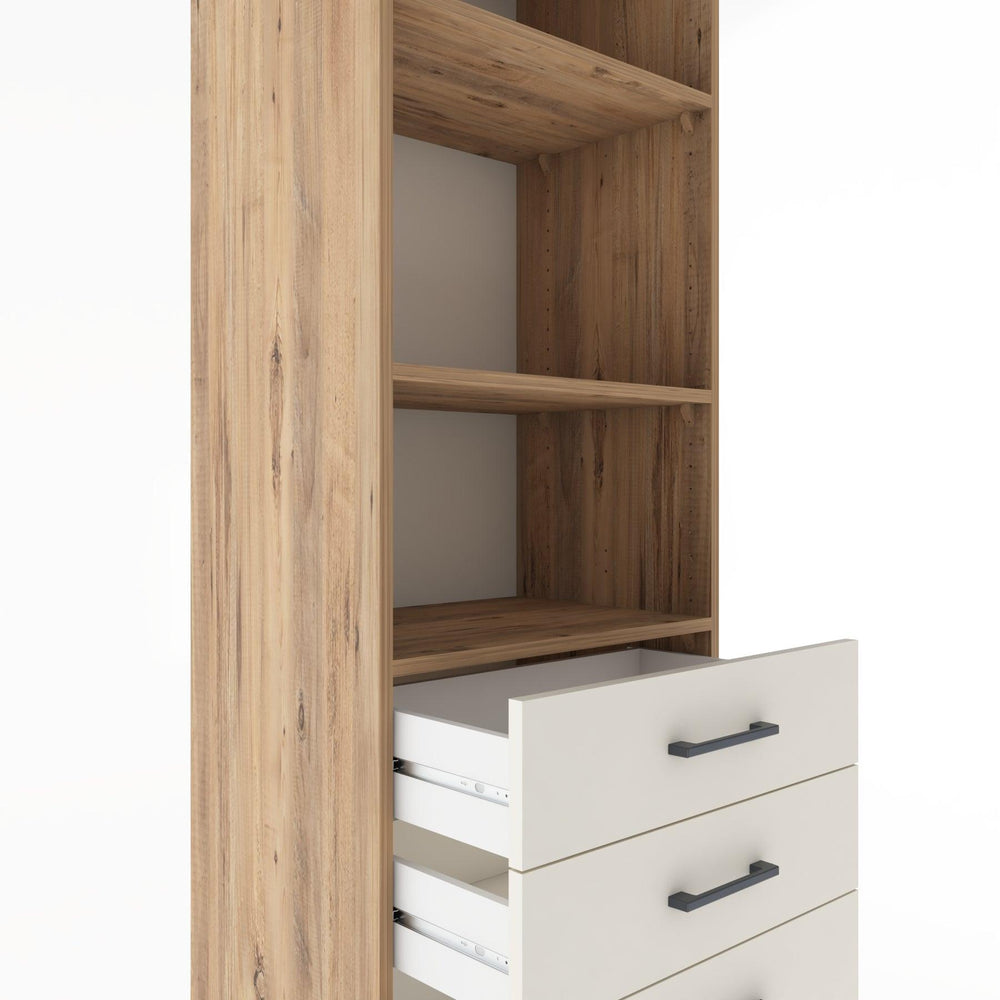 Woodntry Modular Cabinet Pine 60x44x170 cm with Drawers and Shelves CR36-3