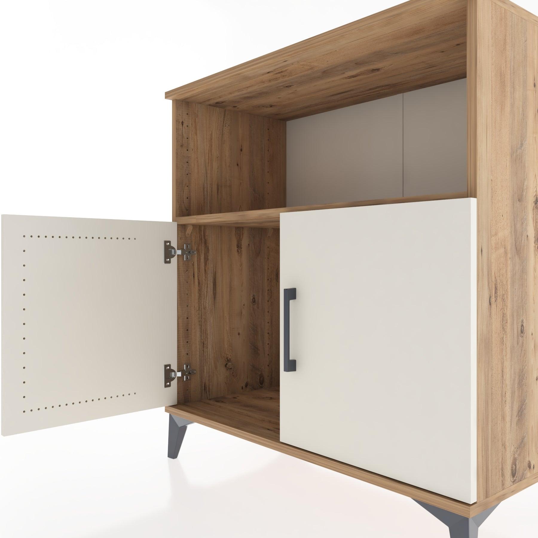 Woodntry Modular Dresser Pine 88x44x84 cm with Cover and Shelf KR42-3