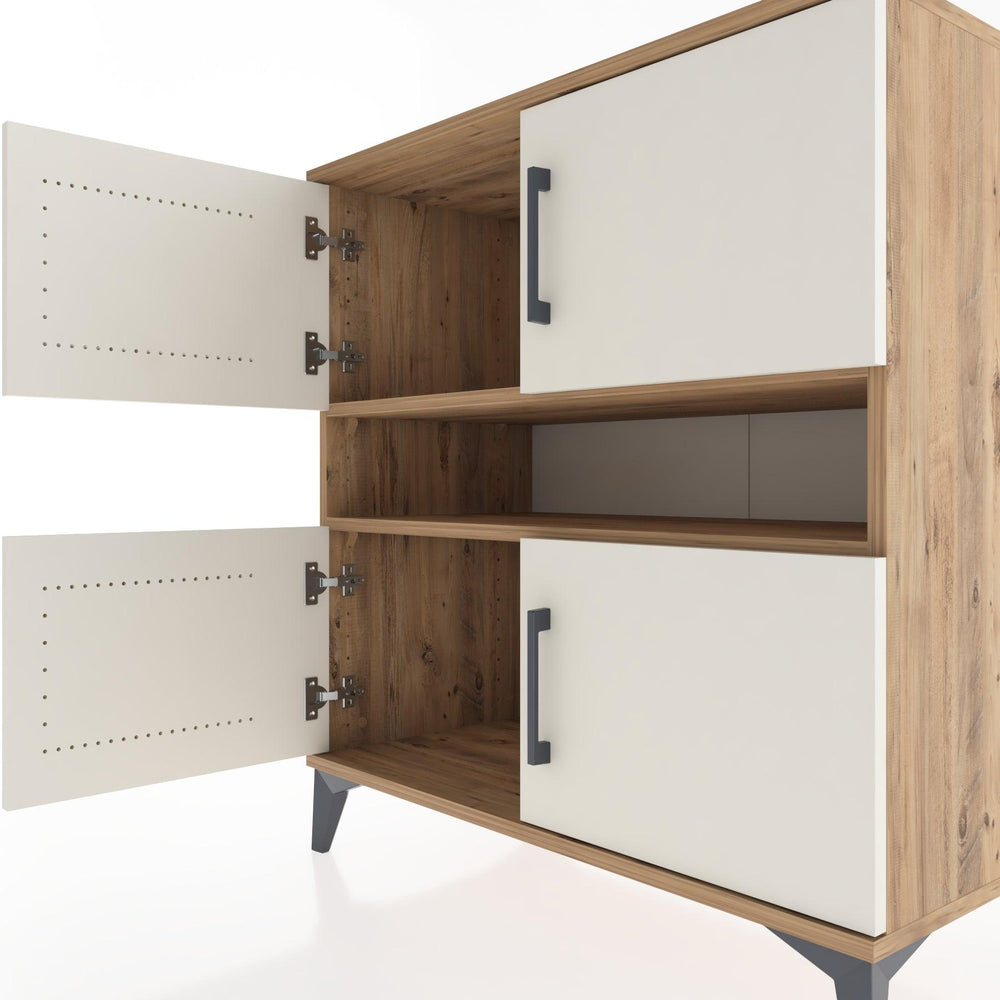 Woodntry Modular Dresser Pine 88x44x84 cm with Cover and Shelf KR104-3