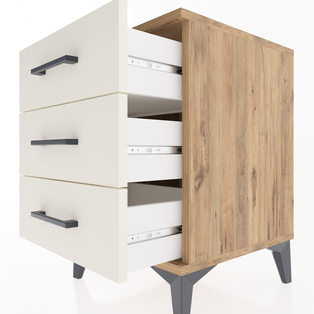 Woodntry Modular Nightstand Pine 44x44x52 cm Drawer C1-3