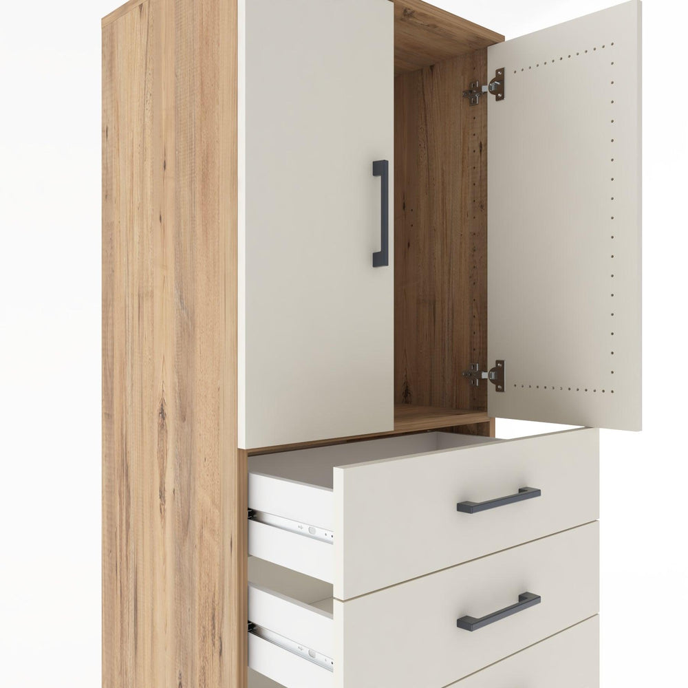 Woodntry Modular Cabinet Pine 60x44x170 cm with Doors and Drawers KC3-3