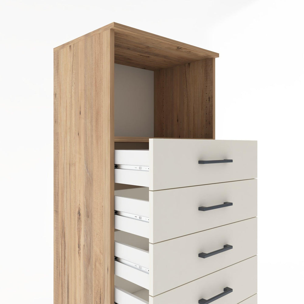 Woodntry Modüler Dolap Çam 60x44x170 cm Çekmeceli ve Raflı CR38-3