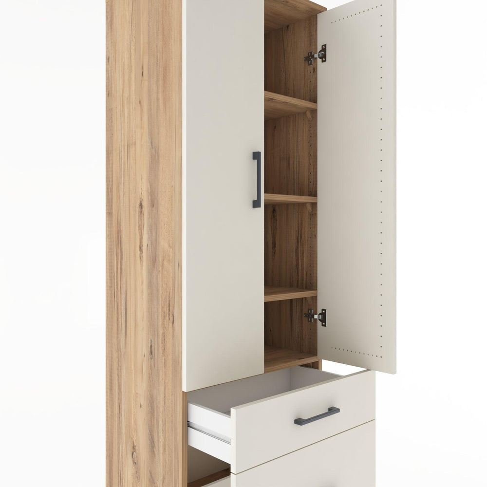 Woodntry Modular Cabinet Pine 60x44x170 cm with Doors and Drawers KC15-3