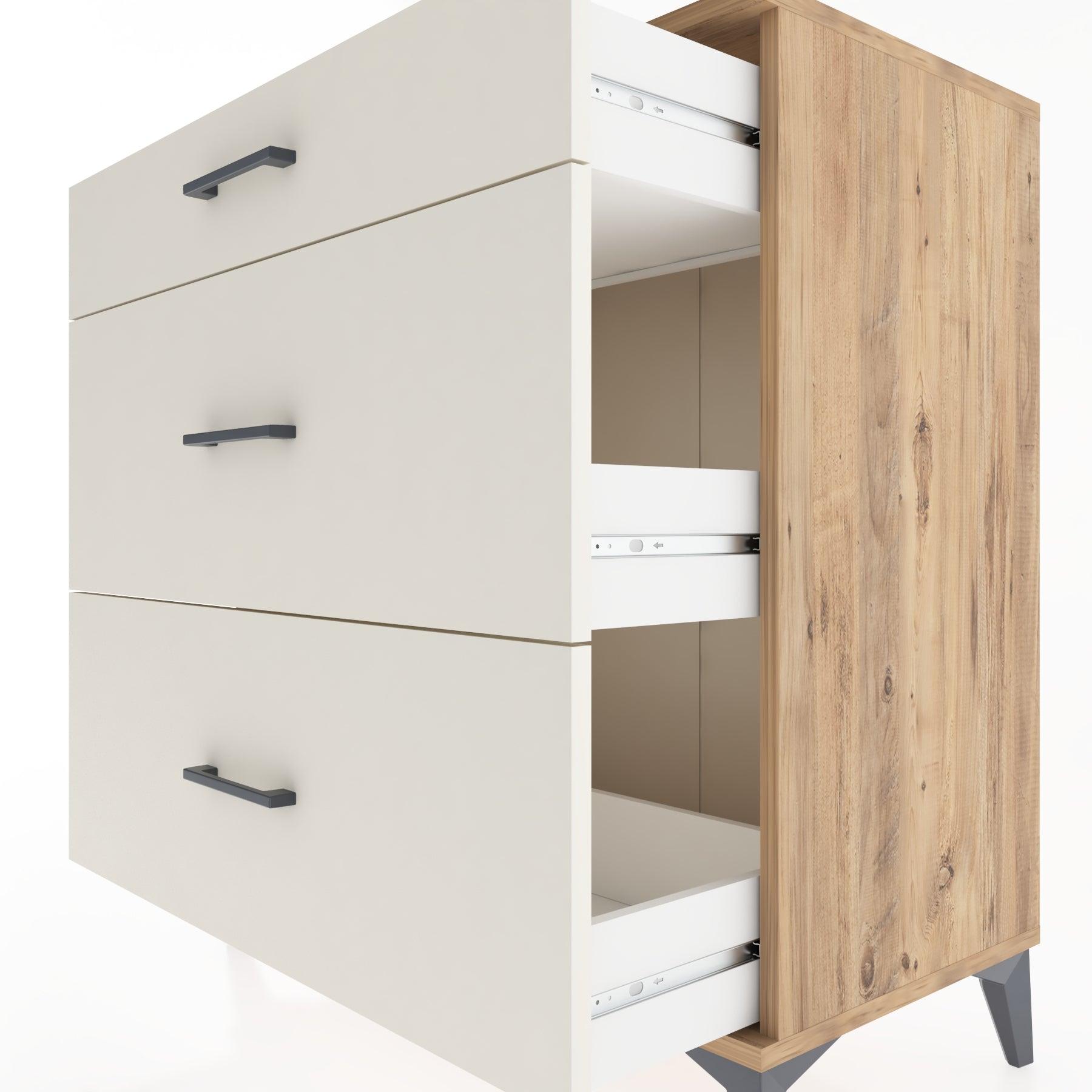 Woodntry Modüler Şifonyer Çam 88x44x84 cm Çekmeceli C5-3