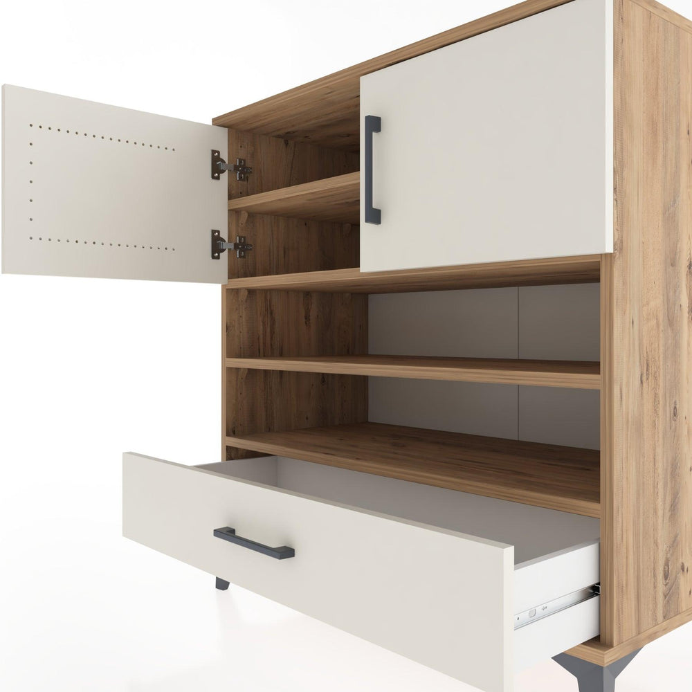 Woodntry Modüler Şifonyer Çam 88x44x84 cm Fonksiyonel F93-3