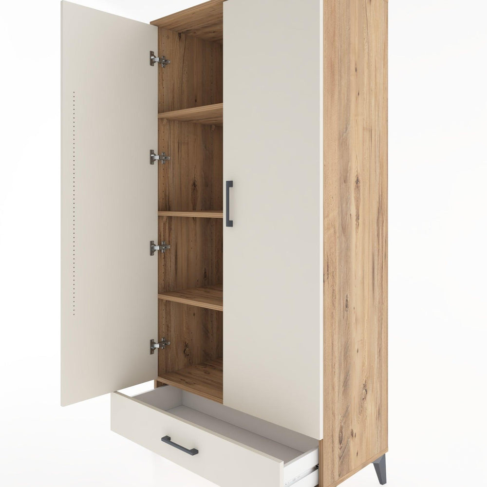 Woodntry Modular Cabinet Pine 88x44x170 cm with Doors and Drawers KC8-3