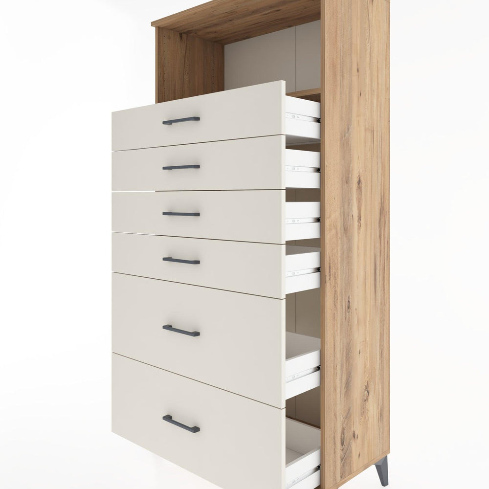 Woodntry Modular Cabinet Pine 88x44x170 cm with Drawers and Shelves CR45-3