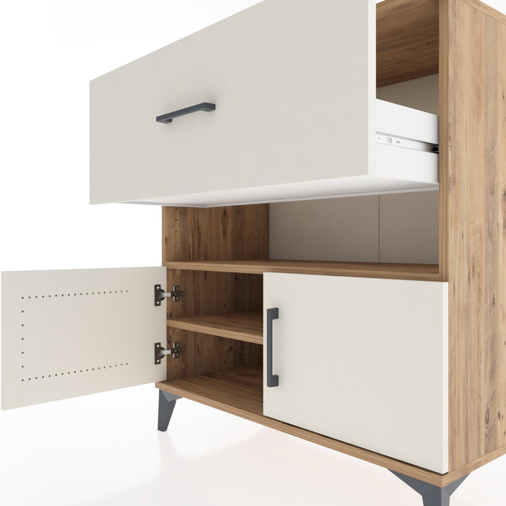 Woodntry Modüler Şifonyer Çam 88x44x84 cm Fonksiyonel F107-3