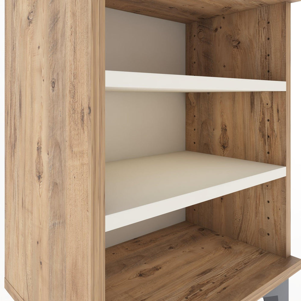 Woodntry Modüler Komodin Üç Raflı 44x30x52 cm Çam - Woodntry