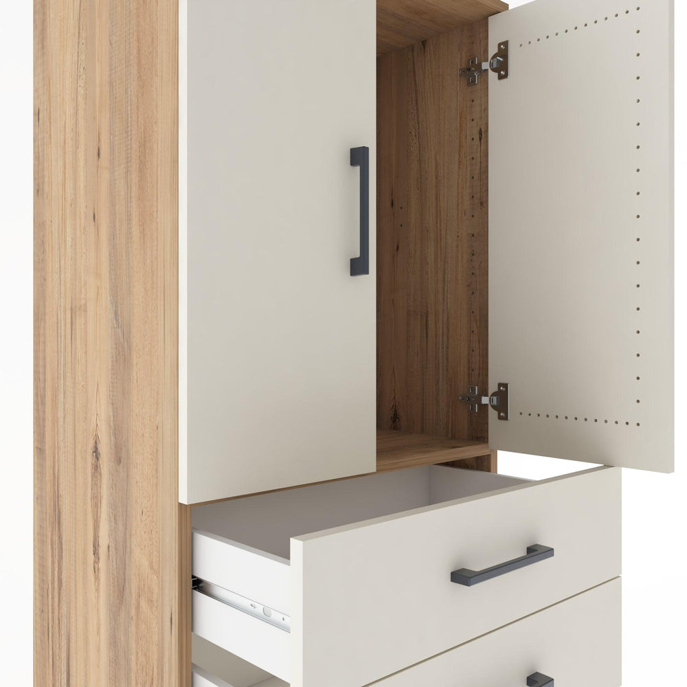 Woodntry Modular Cabinet Pine 60x44x170 cm with Doors and Drawers KC19-3