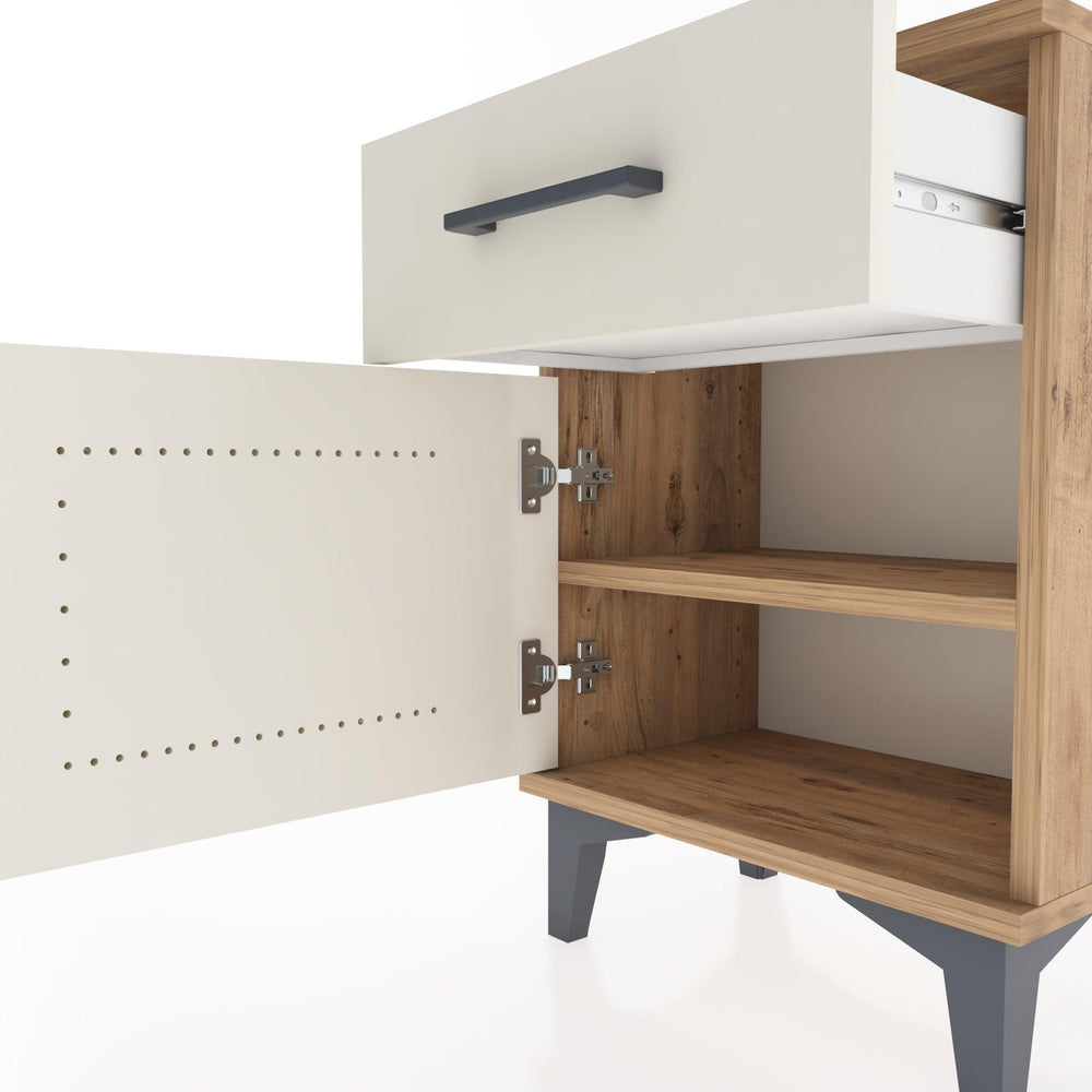 Woodntry Modüler Komodin Çekmece ve Kapaklı 44x30x52 cm Çam - Woodntry