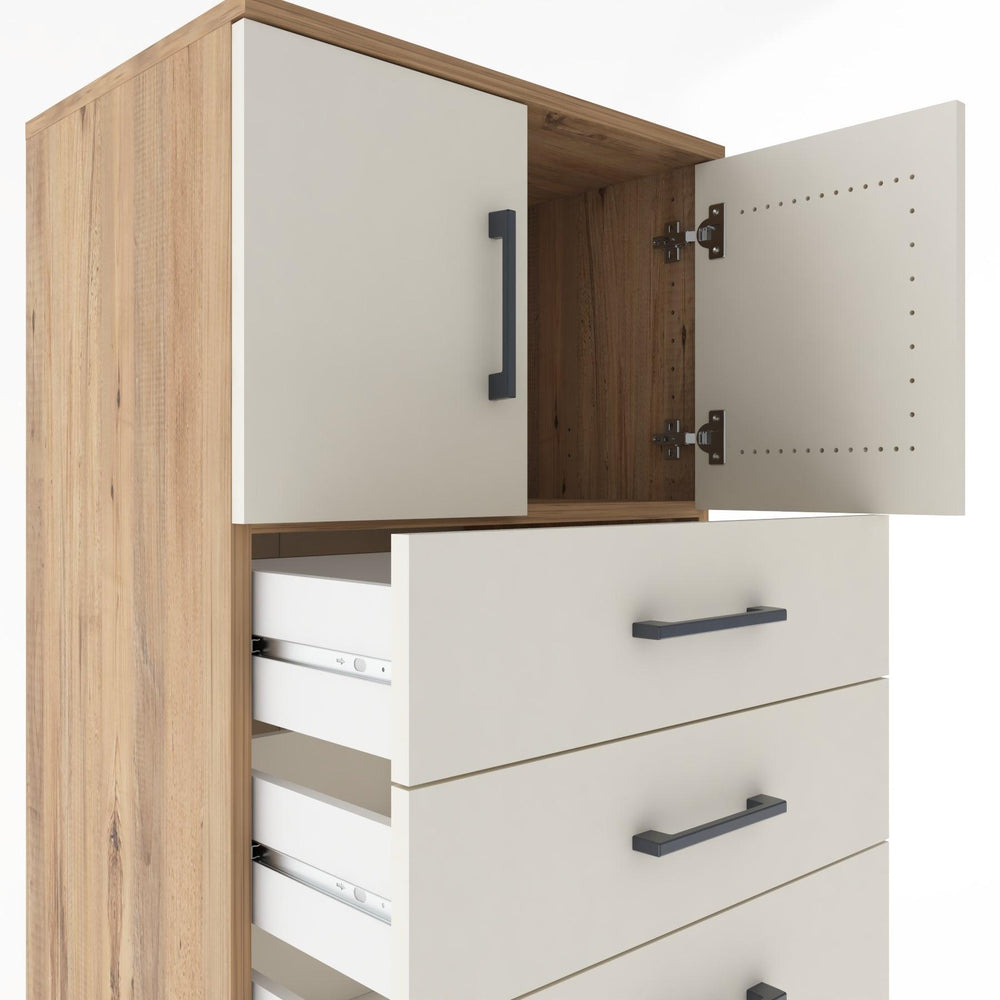 Woodntry Modular Cabinet Pine 60x44x170 cm with Doors and Drawers KC1-3