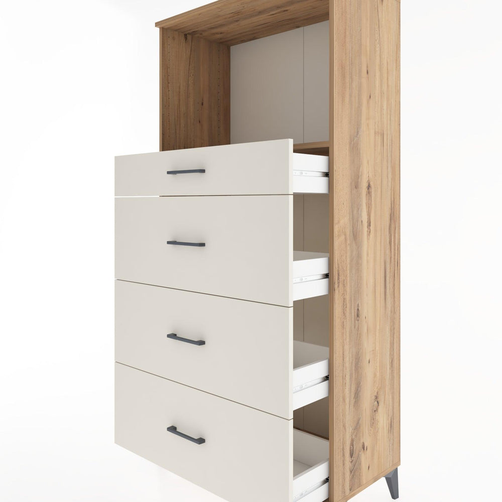 Woodntry Modular Cabinet Pine 88x44x170 cm with Drawers and Shelves CR51-3