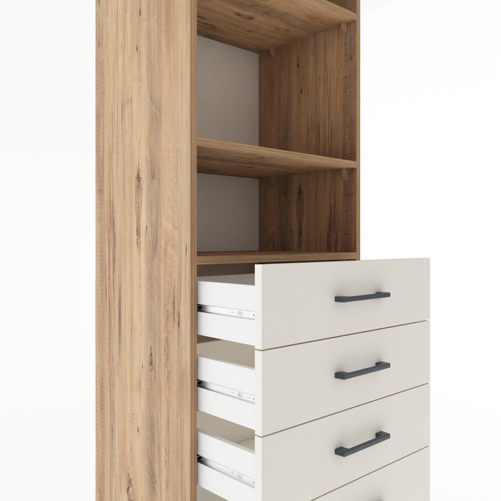 Woodntry Modular Cabinet Pine 60x44x170 cm with Drawers and Shelves CR35-3