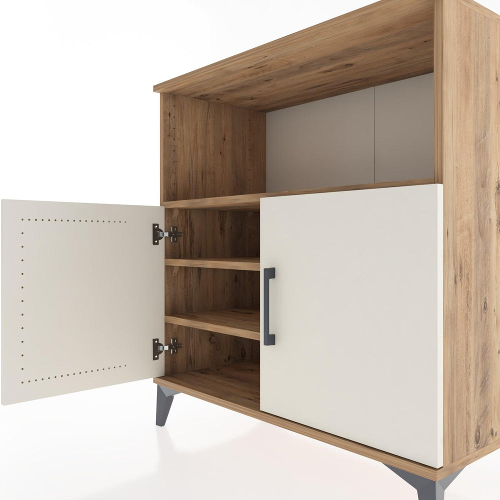 Woodntry Modular Dresser Pine 88x44x84 cm with Cover and Shelf KR40-3