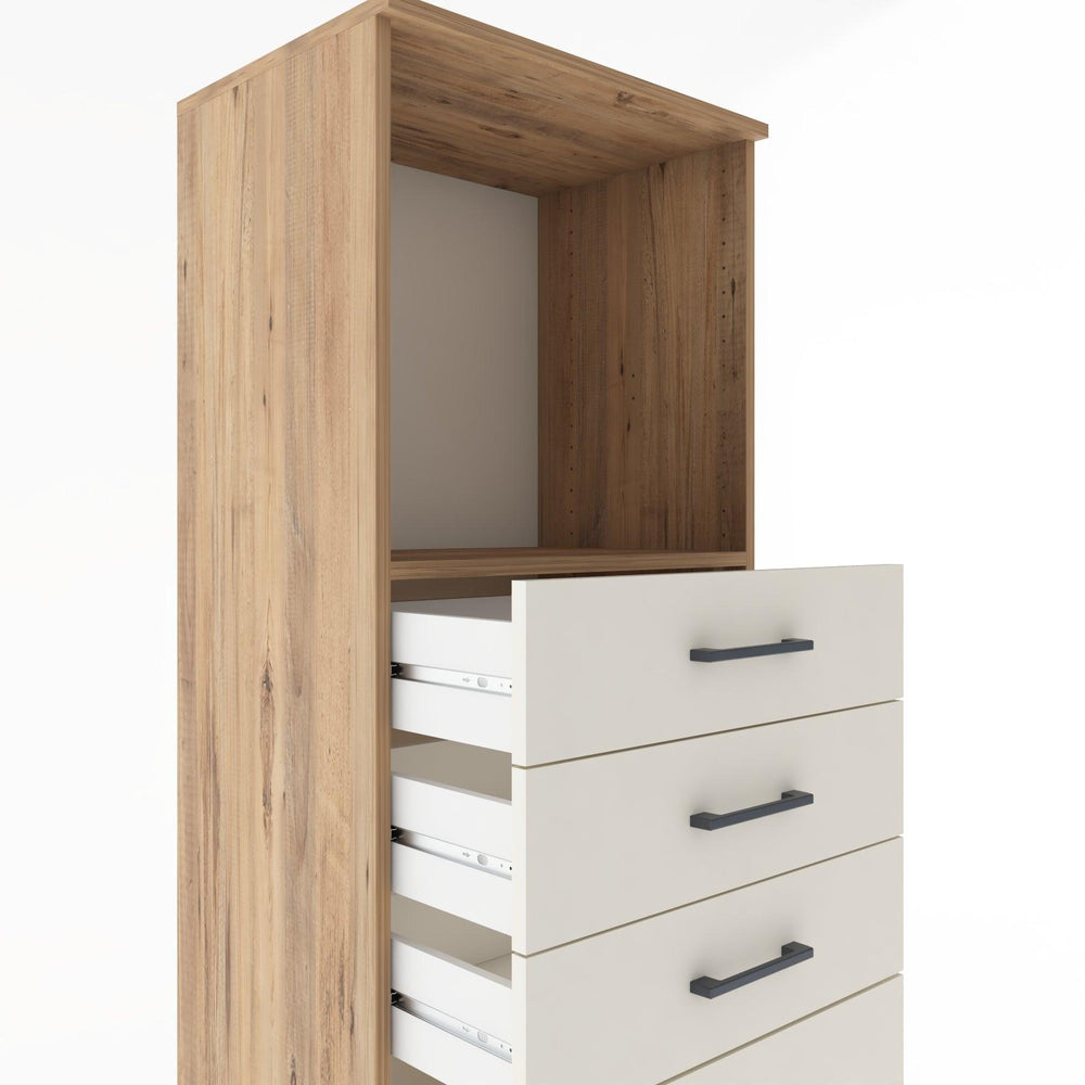 Woodntry Modüler Dolap Çam 60x44x170 cm Çekmeceli ve Raflı CR45-3