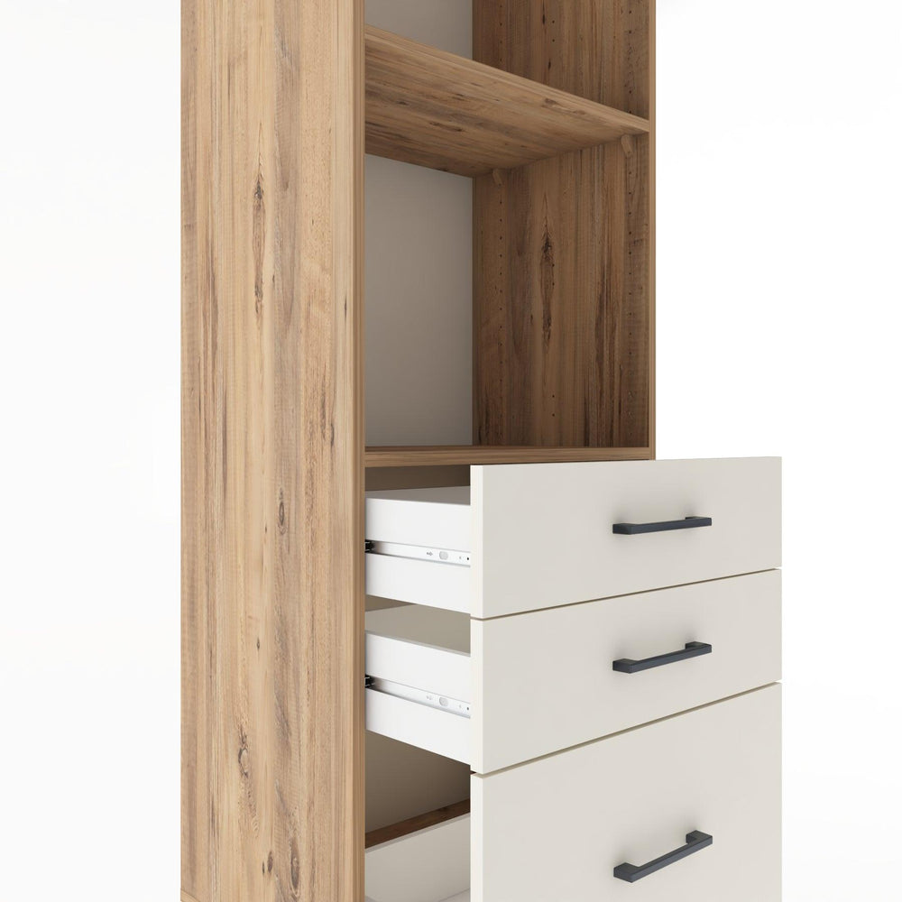 Woodntry Modular Cabinet Pine 60x44x170 cm with Drawers and Shelves CR42-3