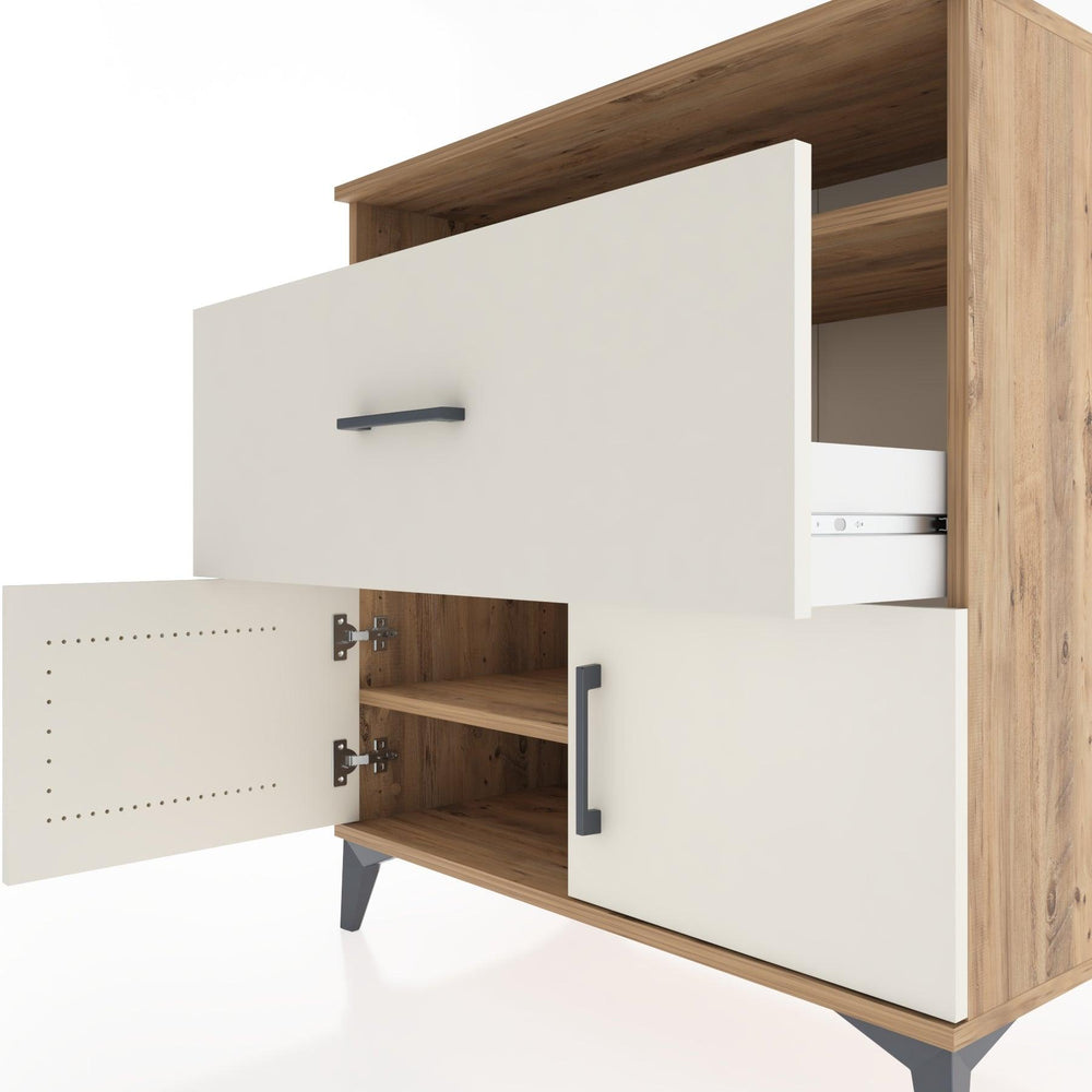 Woodntry Modüler Şifonyer Çam 88x44x84 cm Fonksiyonel F117-3