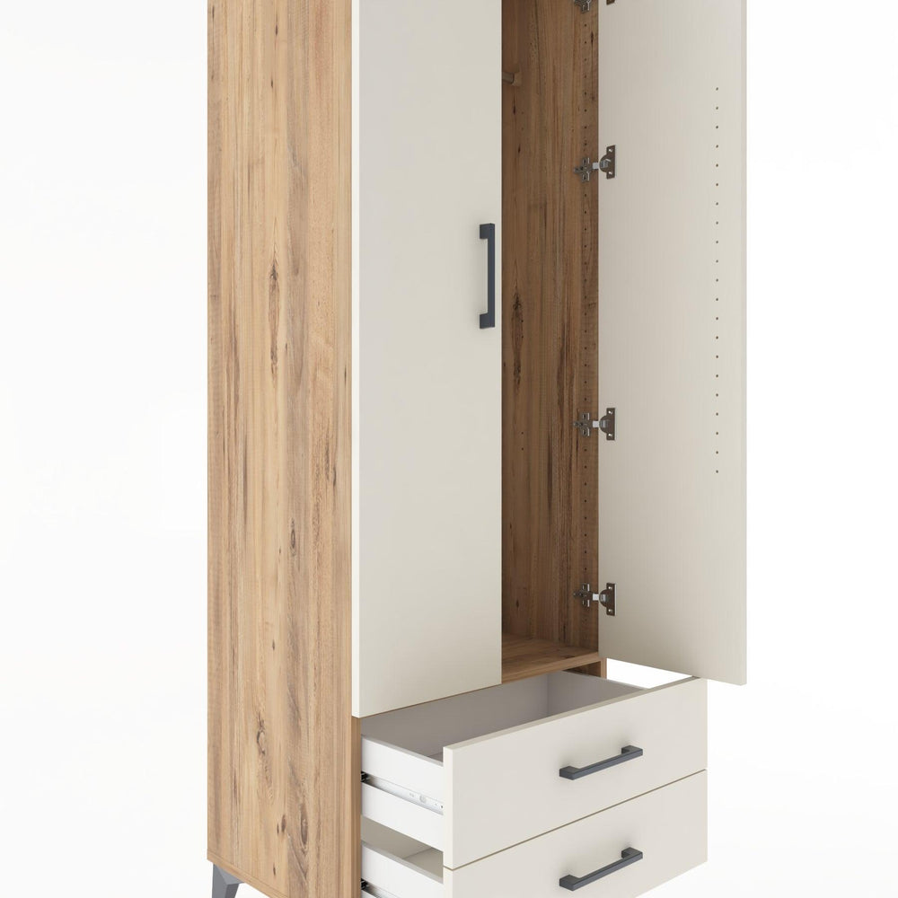 Woodntry Modular Cabinet Pine 60x44x170 cm with Doors and Drawers KC29-3