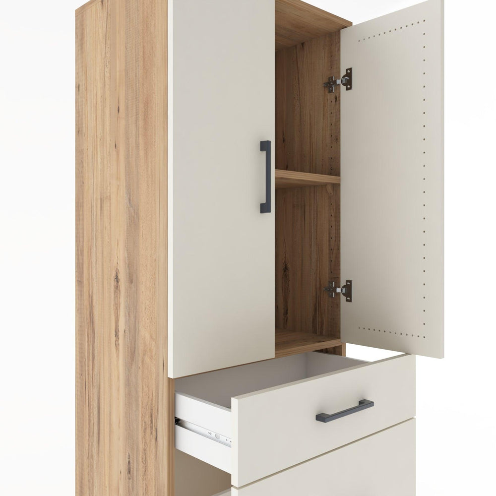 Woodntry Modular Cabinet Pine 60x44x170 cm with Doors and Drawers KC20-3